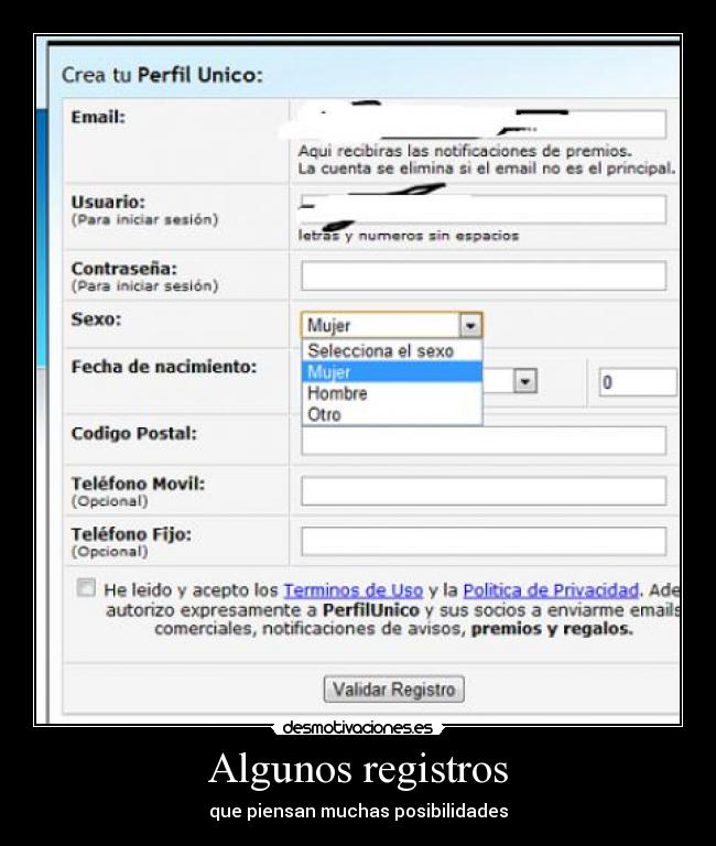 Algunos registros -