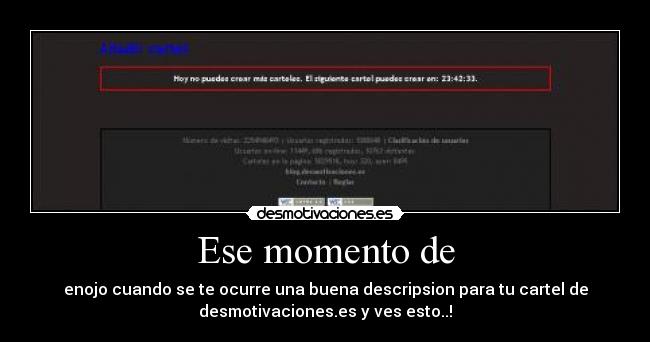 Ese momento de -