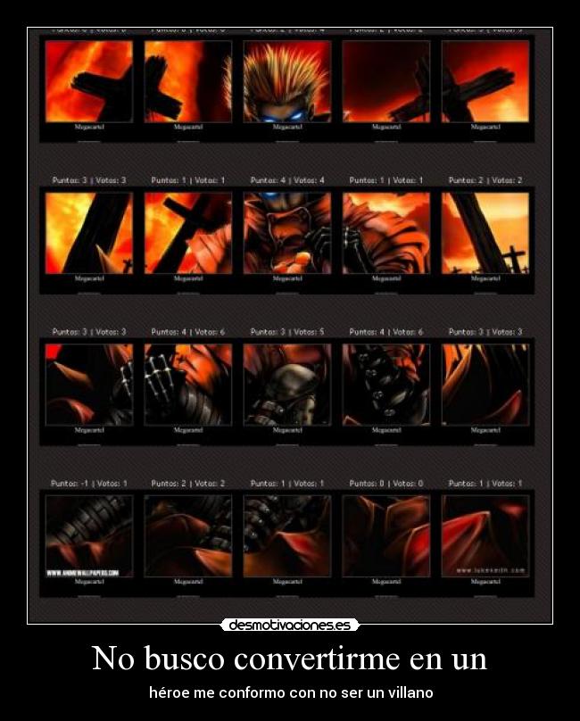 carteles megacartel trigun desmotivaciones