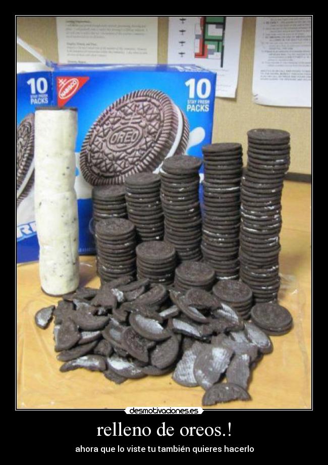 relleno de oreos.! -