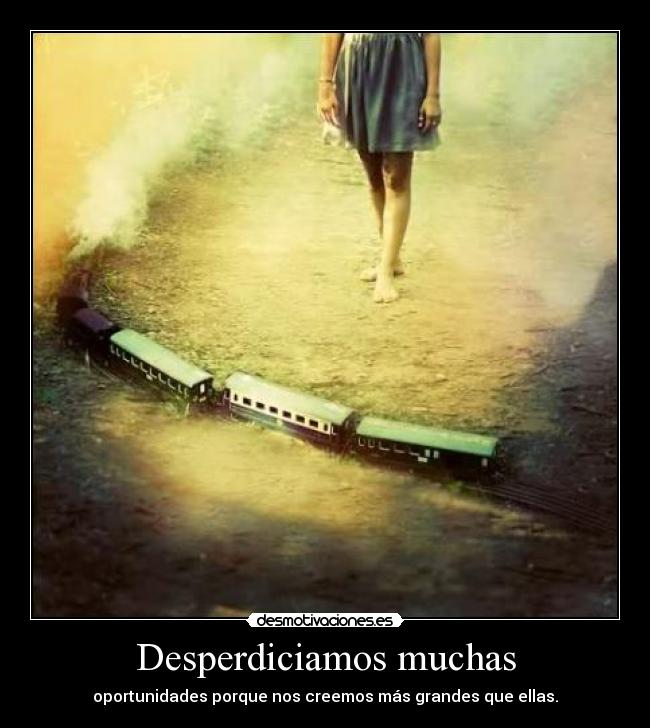 Desperdiciamos muchas - 