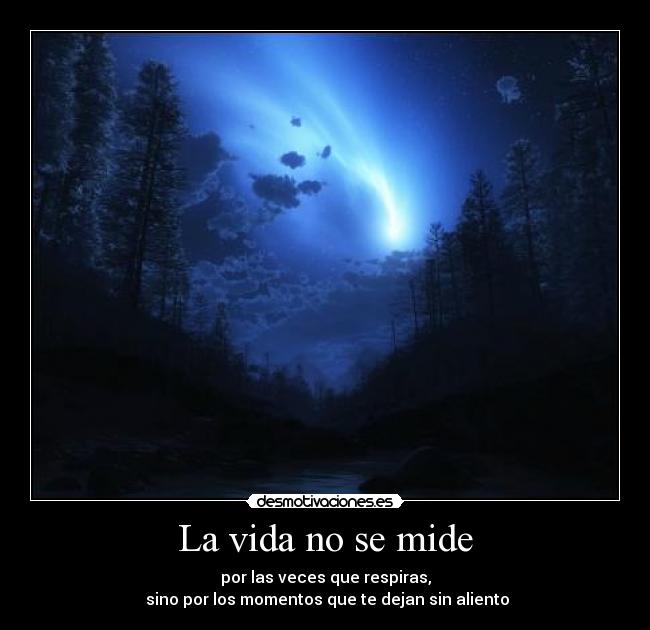 La vida no se mide -