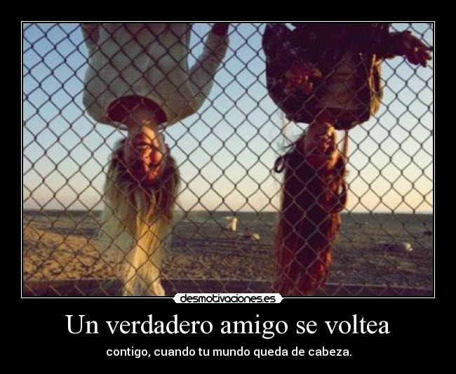Un verdadero amigo se voltea - 
