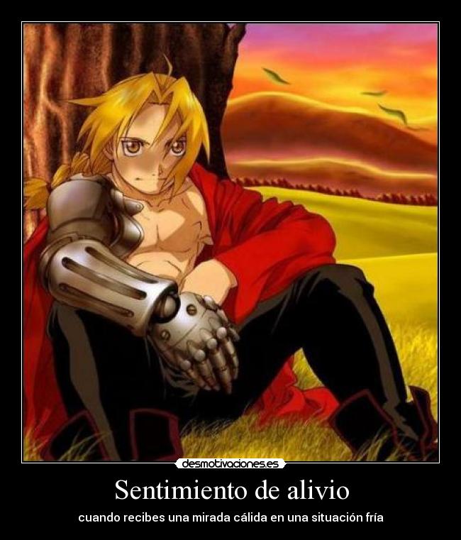 Sentimiento de alivio - cuando recibes una mirada cálida en una situación fría