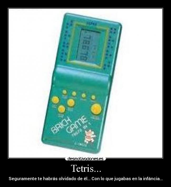 carteles tetris olvidar seguro jugar infancia desmotivaciones