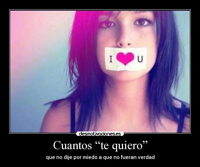 Cuantos “te quiero” -