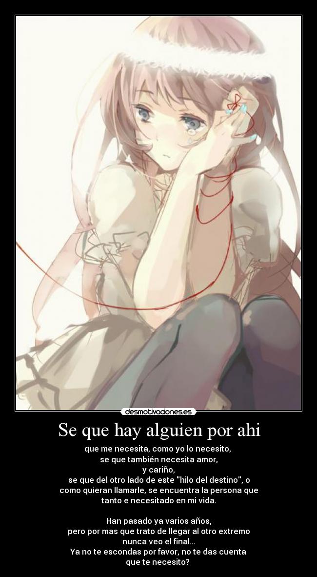 Se que hay alguien por ahi -