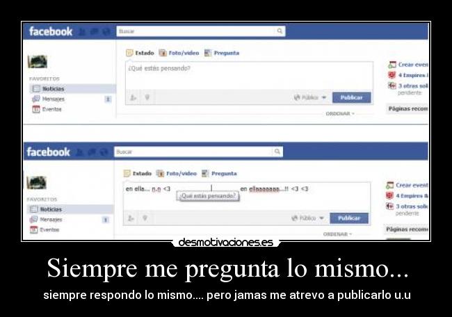 Siempre me pregunta lo mismo... - 