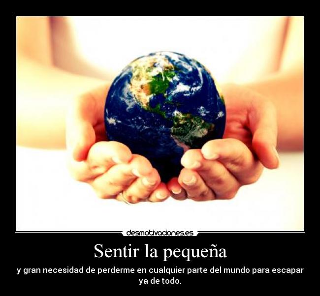 Sentir la pequeña -