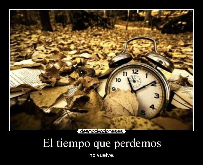 El tiempo que perdemos - 