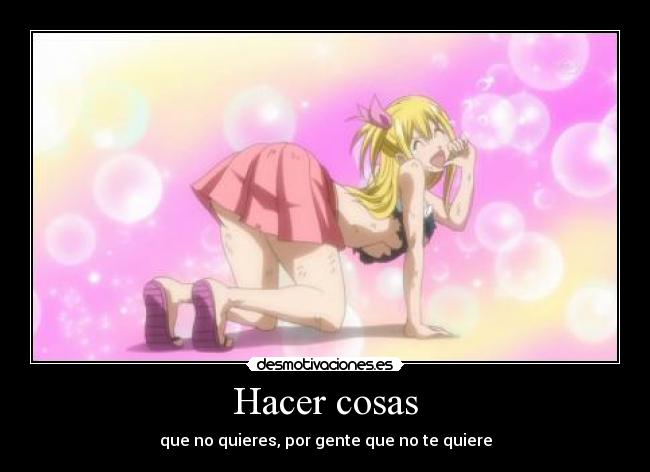 Hacer cosas -