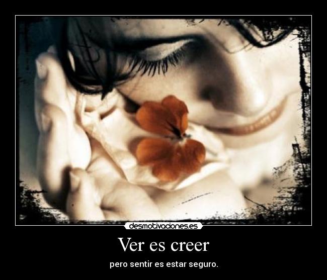 carteles ver creer sentir desmotivaciones