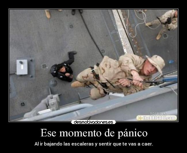 Ese momento de pánico -