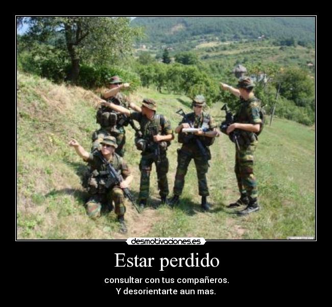 Estar perdido -