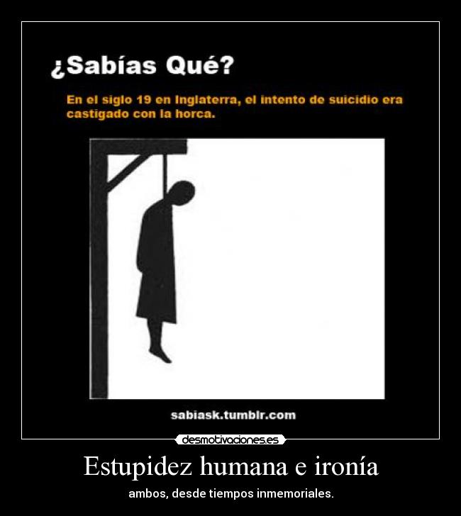 Estupidez humana e ironía -