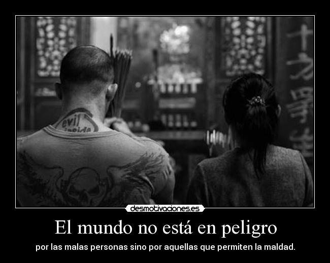 El mundo no está en peligro -