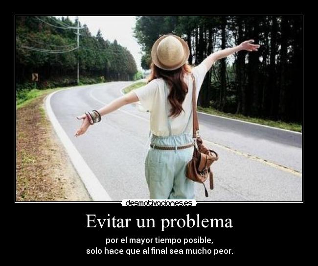 Evitar un problema - 
