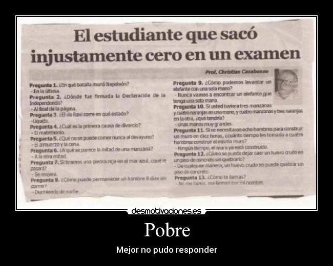 carteles respuesta tonto desmotivaciones