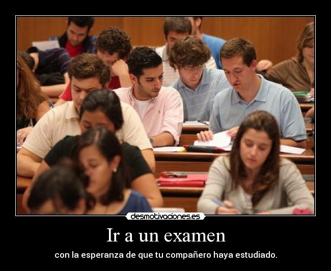 Ir a un examen -