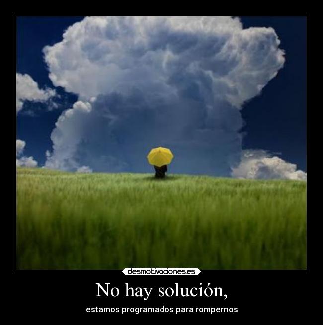 No hay solución, -