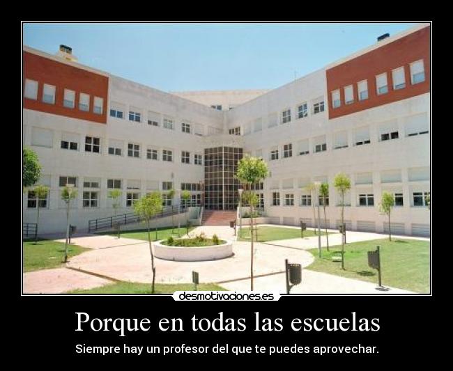 Porque en todas las escuelas -