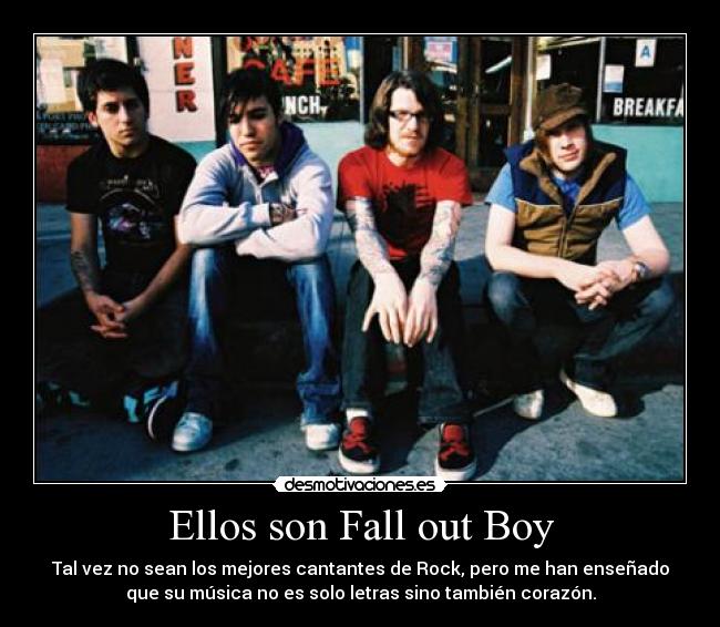 Ellos son Fall out Boy -