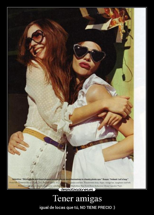 Tener amigas -
