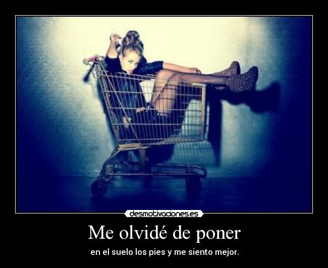 Me olvidé de poner -