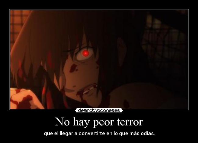 No hay peor terror -