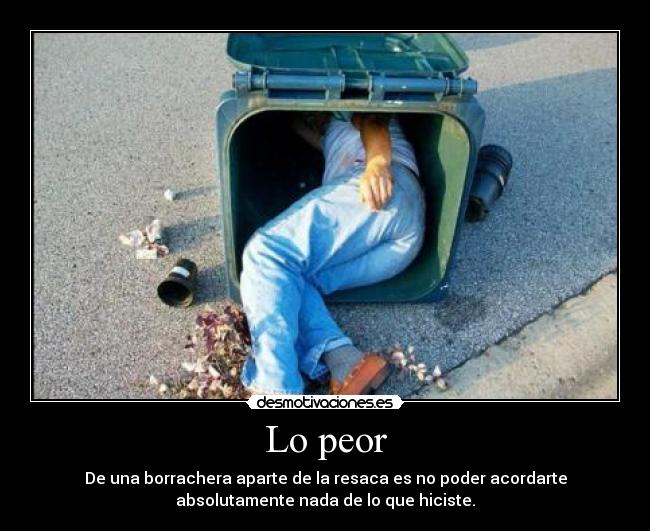Lo peor - 