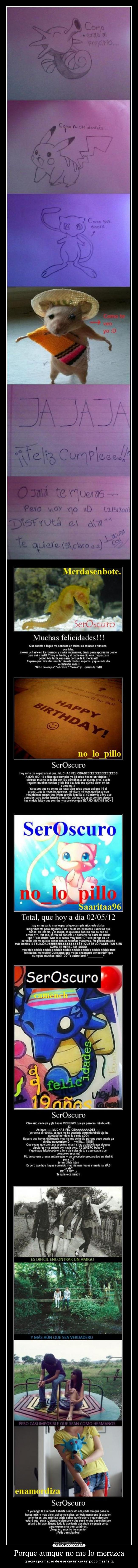 carteles gracias todos los que felicitasteis sea via cartel nwn desmotivaciones