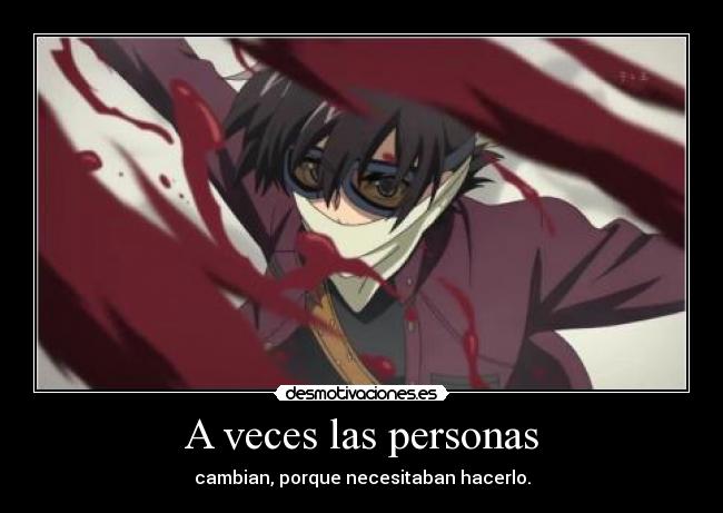 A veces las personas -