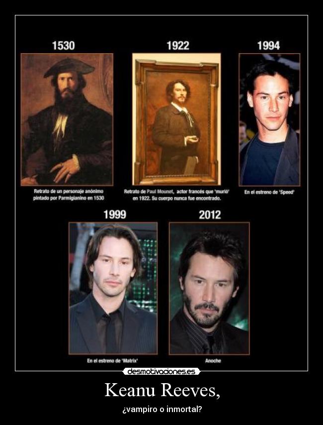Keanu Reeves, - ¿vampiro o inmortal?