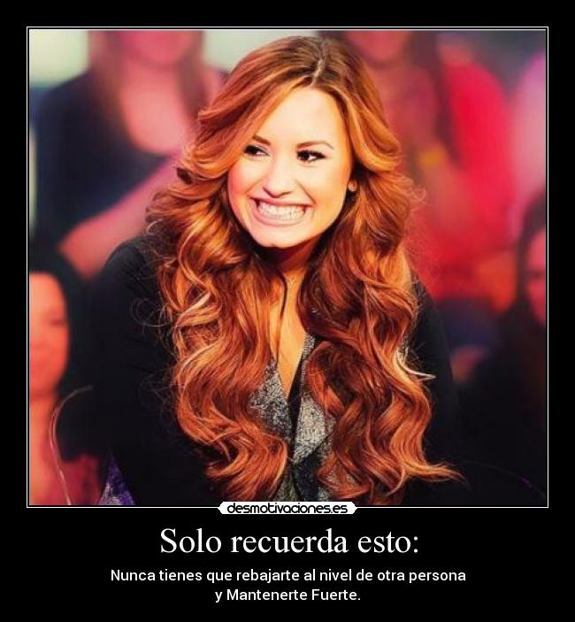 Solo recuerda esto: -