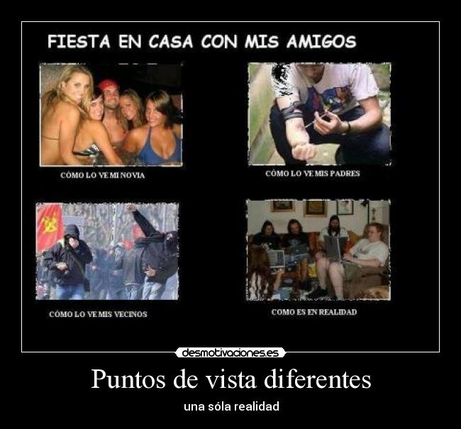 Puntos de vista diferentes - una sóla realidad