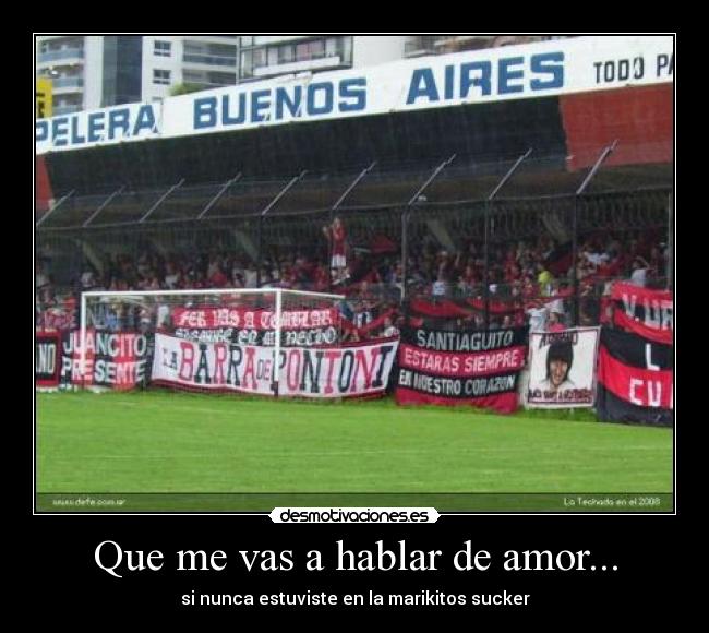 carteles amor futbol desmotivaciones
