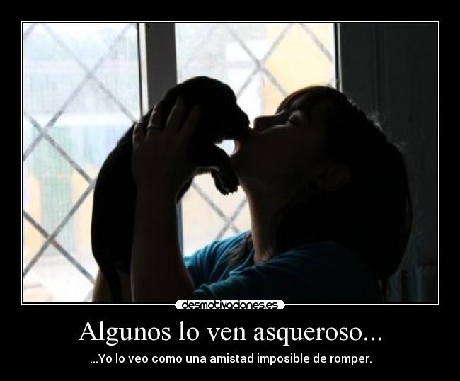 Algunos lo ven asqueroso... - ...Yo lo veo como una amistad imposible de romper.