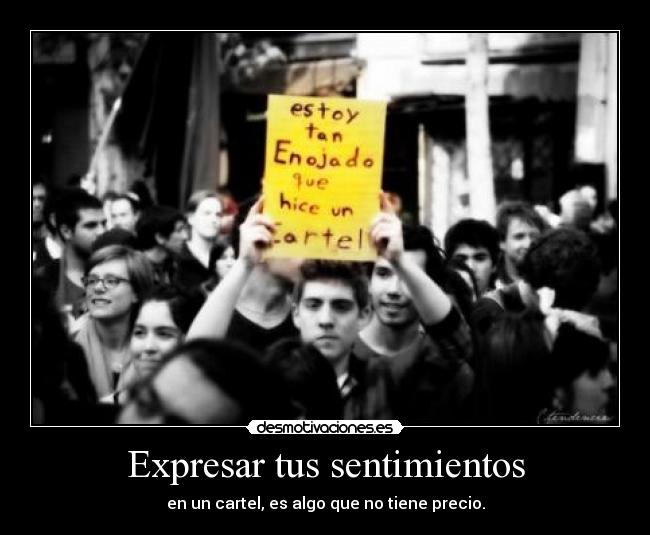 Expresar tus sentimientos -
