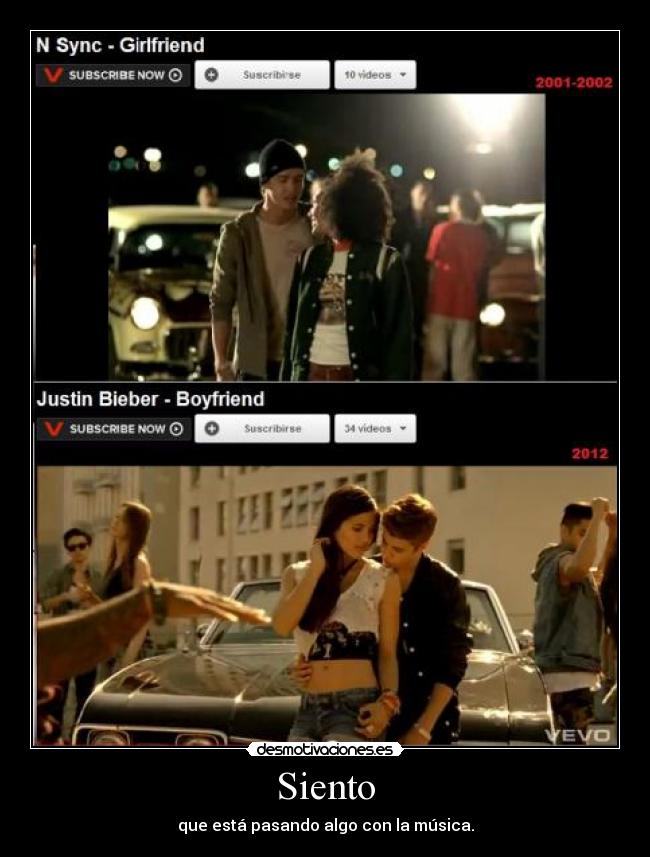 Siento - que está pasando algo con la música.