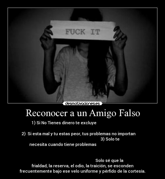Reconocer a un Amigo Falso -