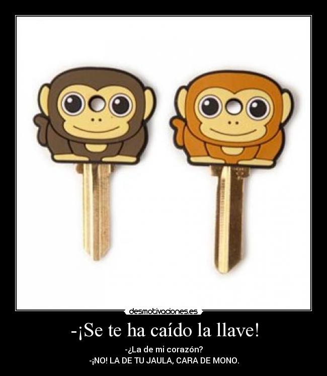 -¡Se te ha caído la llave! - 