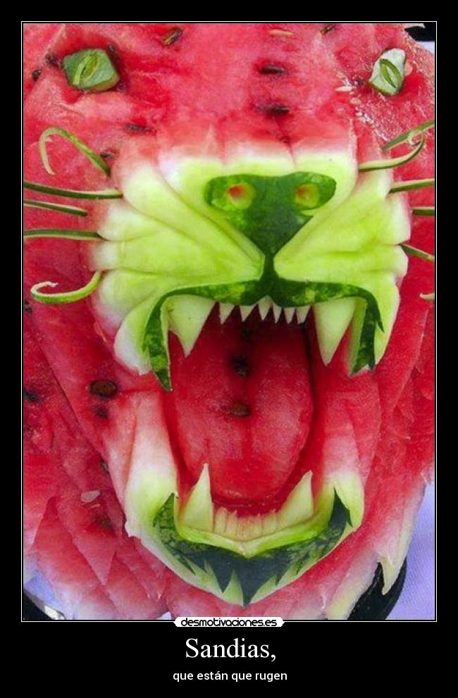 Sandias, - que están que rugen