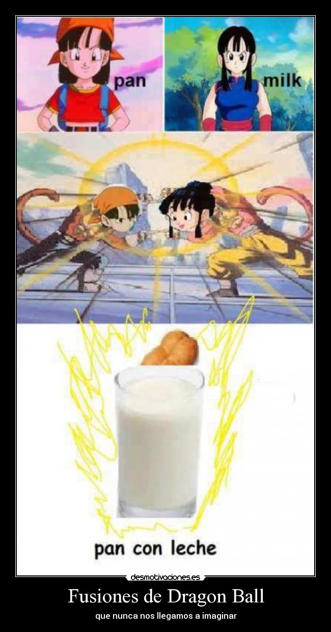carteles fusiones dragon ball desmotivaciones
