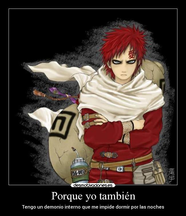 carteles gaara hazekage anime naruto devilinside shippuden manga desmotivaciones