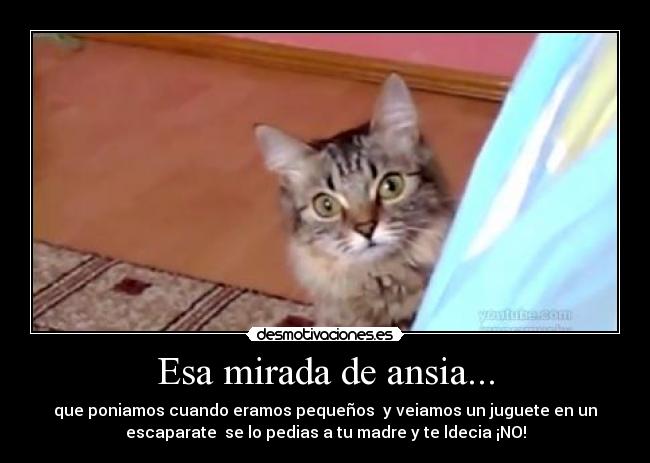 carteles esa mirada ansia desmotivaciones