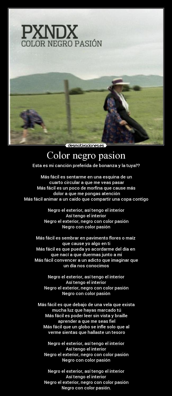 Color negro pasion -