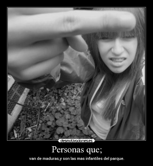 Personas que; - 