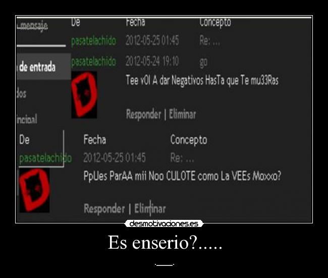 Es enserio?..... -