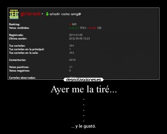 Ayer me la tiré... - 