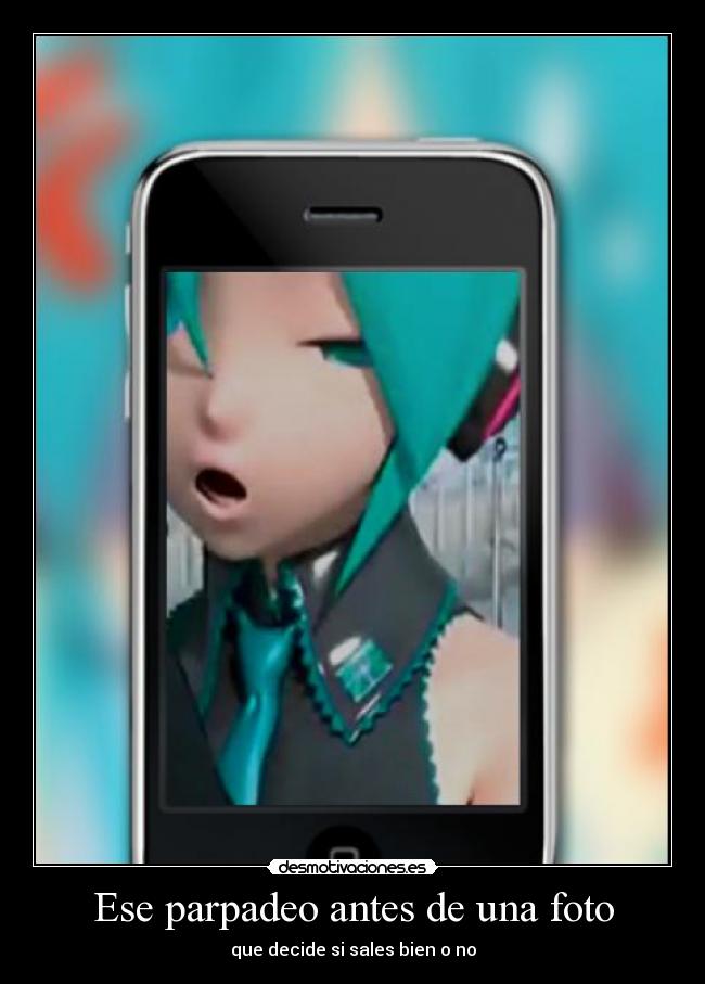 Ese parpadeo antes de una foto - que decide si sales bien o no